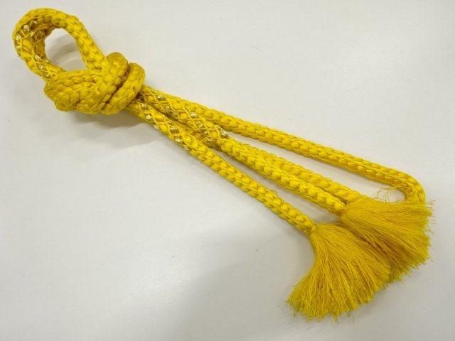 JAPANESE KIMONO / HANDTIED OBIJIME CORD